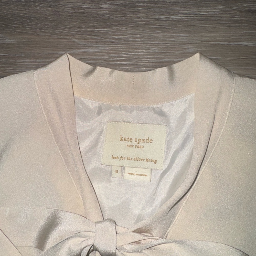 Kate Spade Tiera Cream & Black Silk & Tweed Dress - Size 0 - Picture 6 of 14